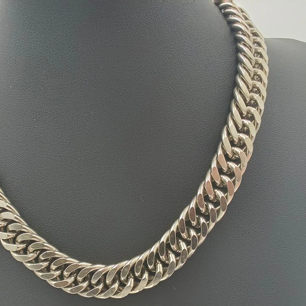 Coro Curb Link Chain Necklace Mens 14.5